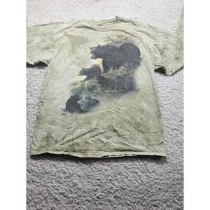 The Mountain "Black Bear" Dye T-Shirt, 3XL, Green Long Sleeve